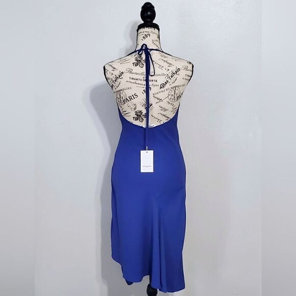 Amanda Uprichard Roselyn Dress In Admiral Blue Size Extra Small NWT - Picture 10 of 12